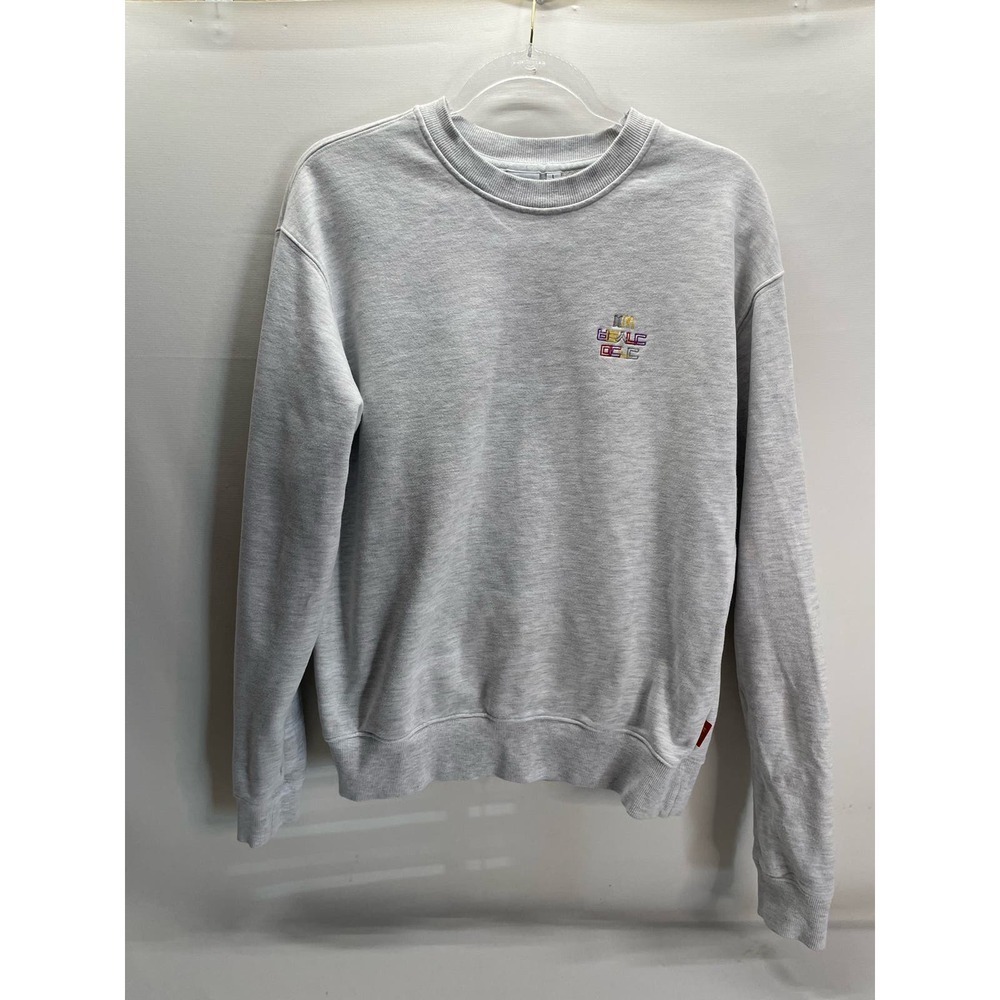 BTS x McDonald’s Grey Crewneck Sweatshirt Long Sleeve Pullover Men's Size Large